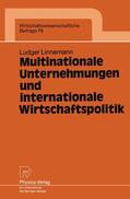 Linnemann |  Linnemann, L: Multinationale Unternehmungen und internationa | Buch |  Sack Fachmedien