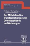 Hauer / Kleinhenz / Schuttenbach |  Hauer, A: Mittelstand im Transformationsprozeß Ostdeutschlan | Buch |  Sack Fachmedien