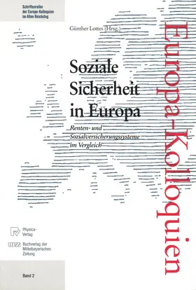 Lottes |  Soziale Sicherheit in Europa | Buch |  Sack Fachmedien