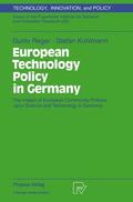 Reger / Kuhlmann |  Kuhlmann, S: European Technology Policy in Germany | Buch |  Sack Fachmedien