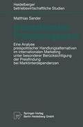 Sander |  Sander, M: Internationales Preismanagement | Buch |  Sack Fachmedien