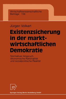 Volkert |  Volkert, J: Existenzsicherung in der marktwirtschaftlichen D | Buch |  Sack Fachmedien