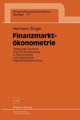 Singer |  Singer, H: Finanzmarktökonometrie | Buch |  Sack Fachmedien