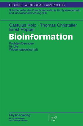 Kolo / Christaller / Pöppel | Kolo, C: Bioinformation | Buch | 978-3-7908-1241-1 | sack.de