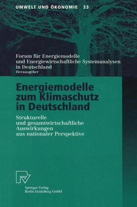 Energiemodelle zum Klimaschutz in Deutschland | Buch | 978-3-7908-1244-2 | sack.de