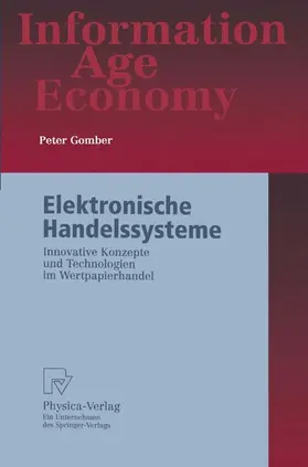 Gomber |  Elektronische Handelssysteme | Buch |  Sack Fachmedien
