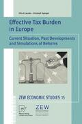 Jacobs / Spengel |  Spengel, C: Effective Tax Burden in Europe | Buch |  Sack Fachmedien