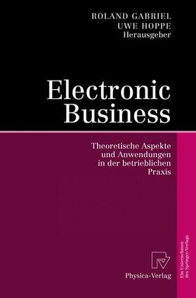 Hoppe / Gabriel | Electronic Business | Buch | sack.de