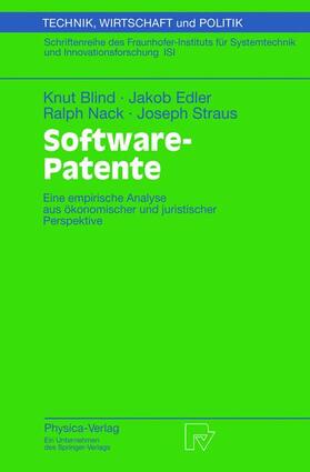 Blind / Edler / Nack | Blind, K: Software-Patente | Buch | 978-3-7908-1540-5 | sack.de