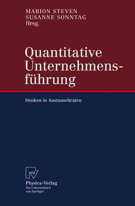 Steven / Sonntag | Quantitative Unternehmensführung | Buch | 978-3-7908-1593-1 | sack.de