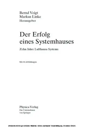 Voigt / Linke | Der Erfolg eines Systemhauses | E-Book | sack.de
