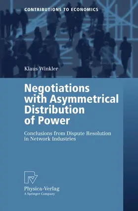 Winkler |  Negotiations with Asymmetrical Distribution of Power | Buch |  Sack Fachmedien