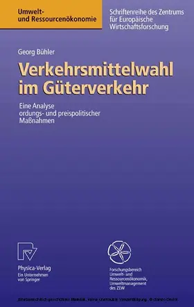 Bühler | Verkehrsmittelwahl im Güterverkehr | E-Book | www.sack.de