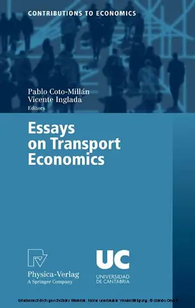 Coto-Millán / Inglada |  Essays on Transport Economics | eBook | Sack Fachmedien