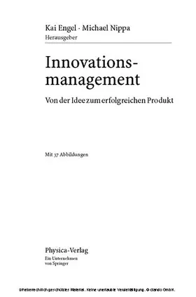 Engel / Nippa |  Innovationsmanagement | eBook | Sack Fachmedien