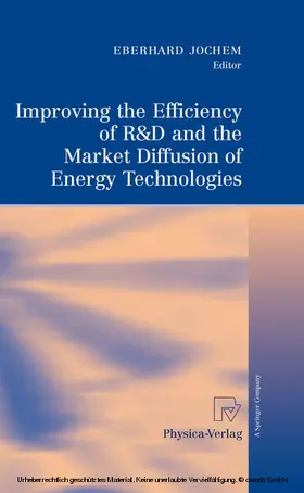 Jochem / Jochem. | Improving the Efficiency of R&D and the Market Diffusion of Energy Technologies | E-Book | sack.de