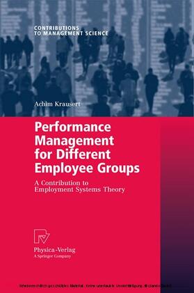 Krausert | Performance Management for Different Employee Groups | E-Book | sack.de