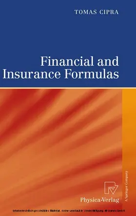 Cipra |  Financial and Insurance Formulas | eBook | Sack Fachmedien