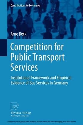 Beck | Competition for Public Transport Services | E-Book | sack.de