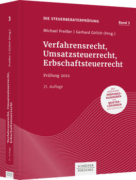 Preißer / Girlich | Verfahrensrecht, Umsatzsteuerrecht, Erbschaftsteuerrecht | Buch | 978-3-7910-5421-6 | sack.de