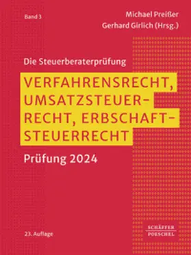 Preißer / Girlich |  Verfahrensrecht, Umsatzsteuerrecht, Erbschaftsteuerrecht | Buch |  Sack Fachmedien