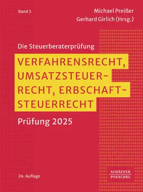 Preißer / Girlich |  Verfahrensrecht, Umsatzsteuerrecht, Erbschaftsteuerrecht | eBook | Sack Fachmedien
