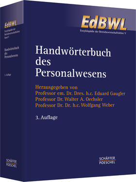 Gaugler / Weber / Oechsler |  Handwörterbuch des Personalwesens | Buch |  Sack Fachmedien