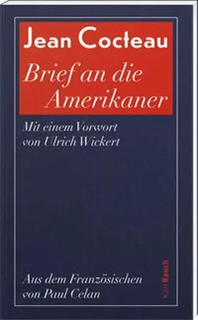 Cocteau |  Brief an die Amerikaner | Buch |  Sack Fachmedien