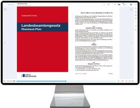 Landesbeamtengesetz Rheinland-Pfalz – Digital | Verlag W. Reckinger | Datenbank | sack.de