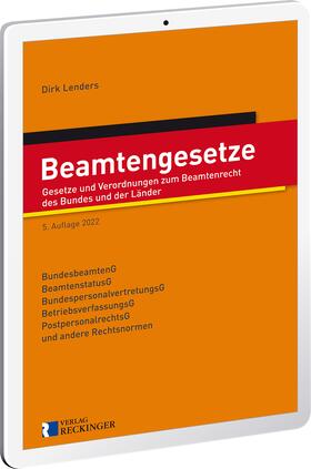 Beamtengesetze - Digital | Verlag W. Reckinger | Datenbank | sack.de