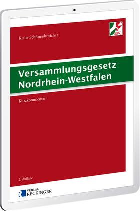 Versammlungsgesetz Nordrhein-Westfalen - Digital | Verlag W. Reckinger | Datenbank | sack.de