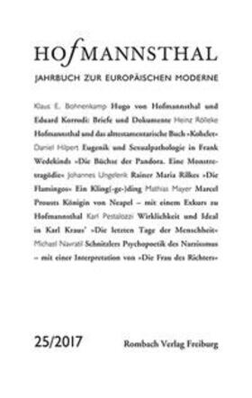 Bergengruen / Honold / Neumann | Hofmannsthal Jahrbuch zur Europäischen Moderne. Band 25/2017 | Buch | 978-3-7930-9902-4 | sack.de
