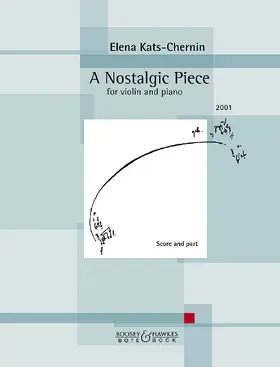  Kats-Chernin, E: Nostalgic Piece/ Violine | Buch |  Sack Fachmedien