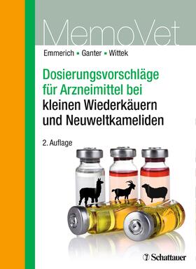 Ganter / Wittek | Emmerich: Dosierungsvorschläge/Arznei/kleine Wiederkäuer | Buch | sack.de