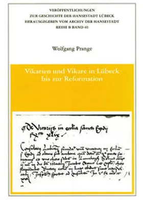 Prange |  Vikarien und Vikare in Lübeck bis zur Reformation | Buch |  Sack Fachmedien