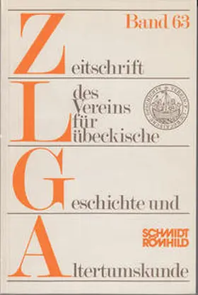 Ahlers |  Zeitschrift des Vereins für Lübeckische Geschichte und Altertumskunde / Zeitschrift des Vereins für Lübeckische Geschichte und Altertumskunde | Buch |  Sack Fachmedien