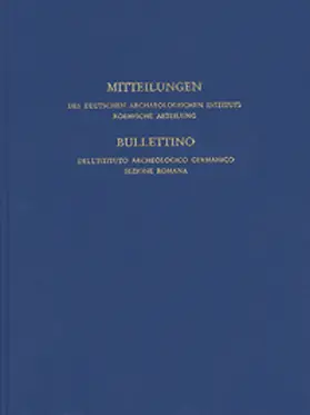  Mitteilungen des Deutschen Archäologischen Instituts, Römische Abteilung | Buch |  Sack Fachmedien