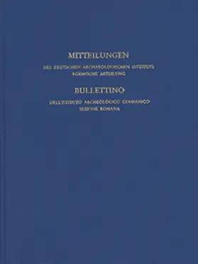  Mitteilungen des Deutschen Archäologischen Instituts, Römische Abteilung | Buch |  Sack Fachmedien