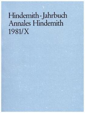 Hindemith-Institut, Frankfurt / Main |  Hindemith-Jahrbuch | Buch |  Sack Fachmedien