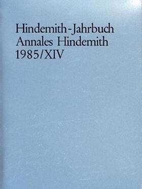 Hindemith-Institut, Frankfurt / Main |  Hindemith-Jahrbuch | Buch |  Sack Fachmedien