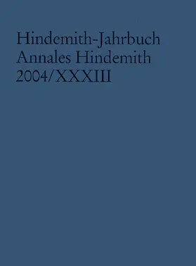Hindemith-Institut, Frankfurt / Main |  Hindemith-Jahrbuch | Buch |  Sack Fachmedien