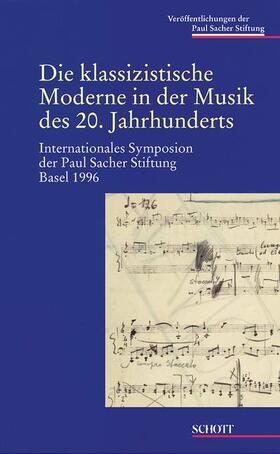 Danuser |  Die klassizistische Moderne in der Musik des 20. Jahrhunderts | Buch |  Sack Fachmedien