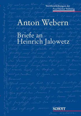 Webern / Lichtenhahn |  Briefe an Heinrich Jalowetz | Buch |  Sack Fachmedien