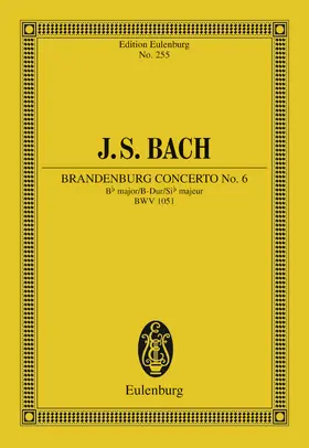 Bach / Stoeckl / Stöckl |  Brandenburg Concerto No. 6 Bb major | eBook | Sack Fachmedien