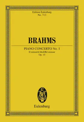 Brahms |  Piano Concerto No. 1 D minor | eBook | Sack Fachmedien