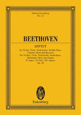 Beethoven / Altmann |  Septet E-flat major | eBook | Sack Fachmedien