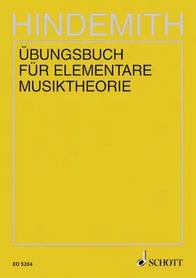 Hindemith |  Übungsbuch für elementare Musiktheorie | Buch |  Sack Fachmedien