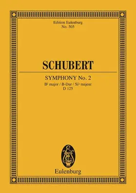 Schubert |  Symphony No. 2 Bb major | eBook | Sack Fachmedien