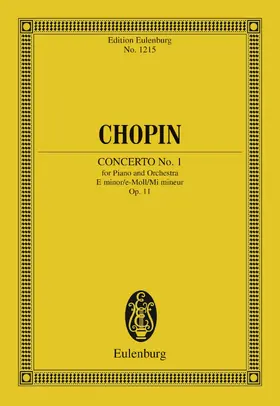 Chopin / Neubacher |  Piano Concerto No. 1 E minor | eBook | Sack Fachmedien