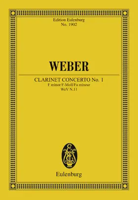 Weber / Heidlberger |  Clarinet Concerto No. 1 F minor | eBook | Sack Fachmedien